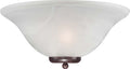 Sconce Nuvo 60-5378 Ballerina - 1 Light - Wall Sconce - Old Bronze with Alabaster Glass Nuvo