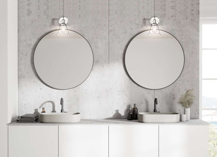 Sconce Nuvo 60-5412 Vintage - 1 Light - Sconce with Clear Glass - Vintage Lamp Included - Polished Nickel Finish Nuvo