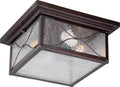 Flush Mount Nuvo 60-5616 Vega - 2 Light - Outdoor Flush Fixture with Clear Seed Glass - Classic Bronze Finish Nuvo