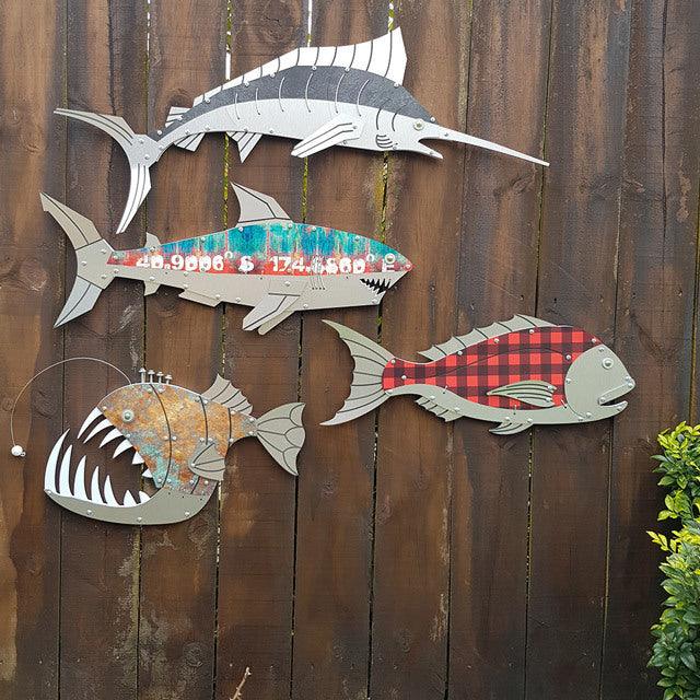 NZ Made Layered Snapper Fish Wall Art - ShopNZ