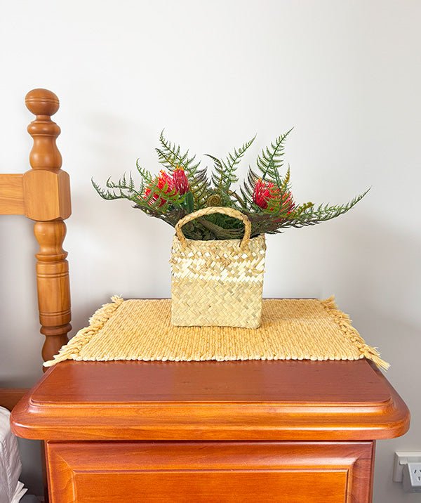 NZ Pohutukawa and Fern Table Decoration - ShopNZ