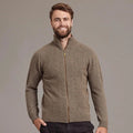 NZ Possum Silk Merino Mens Rib Front Jacket - ShopNZ