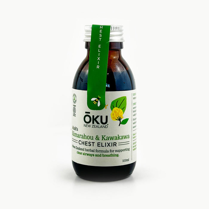 Oku Adults Kūmarahou and Kawakawa Chest Elixir - ShopNZ