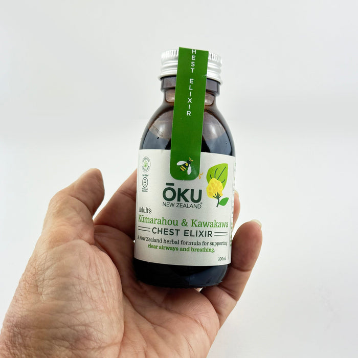 Oku Adults Kūmarahou and Kawakawa Chest Elixir - ShopNZ