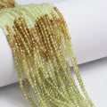 Ombre Green Grossular Garnet 2mm Faceted Rounds