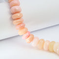 Ombre Pink Opal 11mm Faceted Rondelles