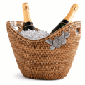 Orchids Hand Woven Wicker Rattan Champagne / Ice Tub 1
