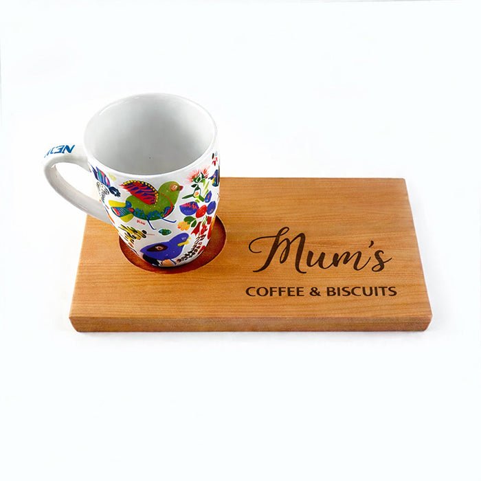 Personalised Mums Coffee and Biscuits Board - ShopNZ
