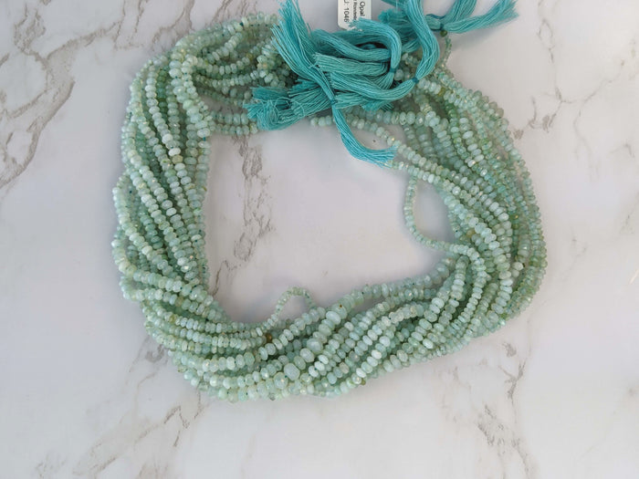 Peruvian Opal 3mm Faceted Rondelles