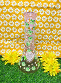 Pink Frog 12in Glass Water Pipe/Bong