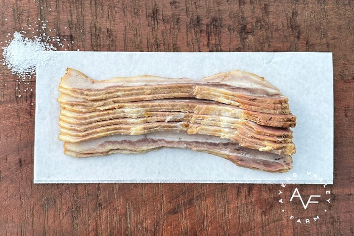 Ayers Valley Farm - Pork Bacon (Salt Cured, Sugar Free) - 12 oz / pkg