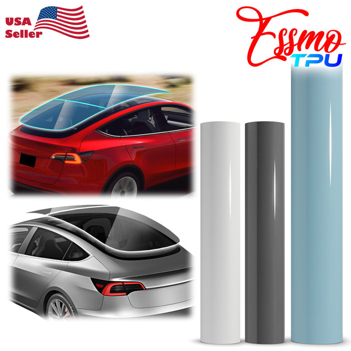 PPF Paint Protection Film Security Uncut for Tesla Glass Sunroof Clear Bra VLT70% UV99% Block Windshield