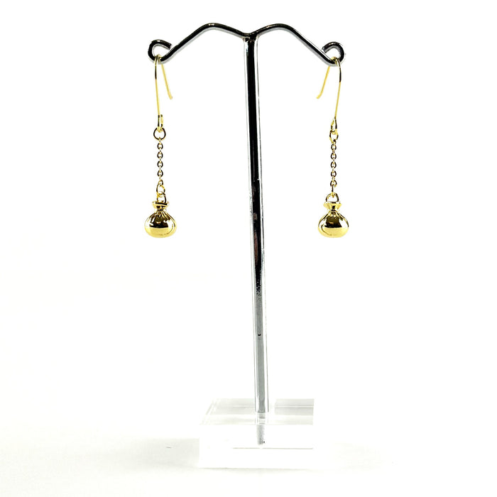 Pretty Little Taonga Gold Dangling Poi Earrings - ShopNZ