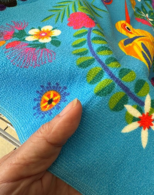 Pretty Souvenir NZ Birds Beach Towel - ShopNZ
