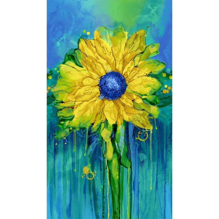 Provence Watercolor Sunflower Panel