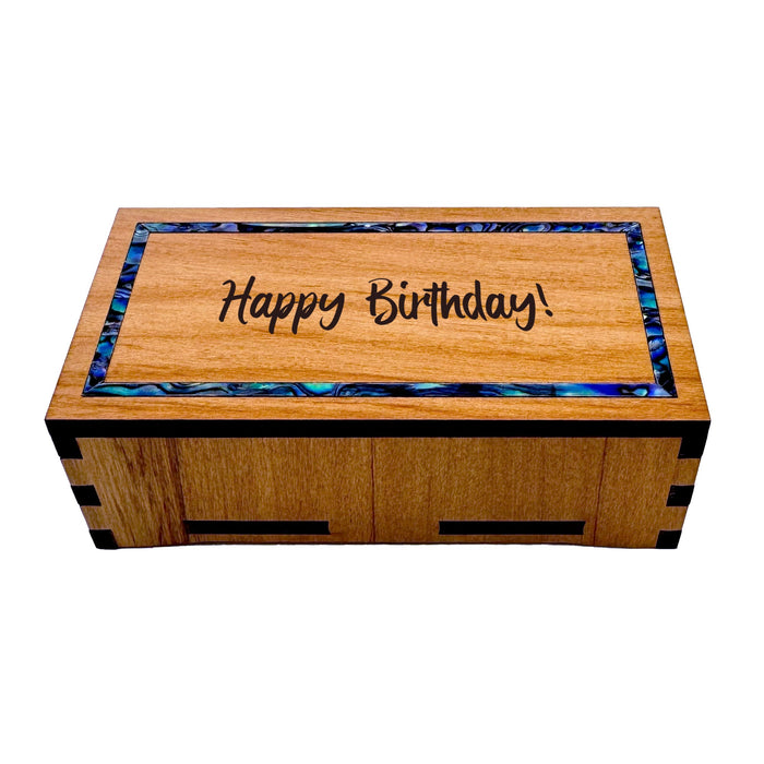 Rectangular Rimu and Paua Jewellery Gift Box with Optional Engraving - ShopNZ