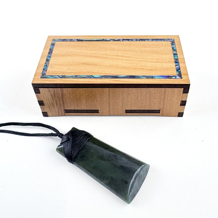 Rectangular Rimu and Paua Jewellery Gift Box with Optional Engraving - ShopNZ