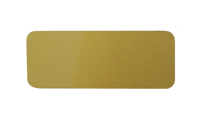 Small Alloy Rectangular Cremation Urn Personalization Plate - Bronze Colored