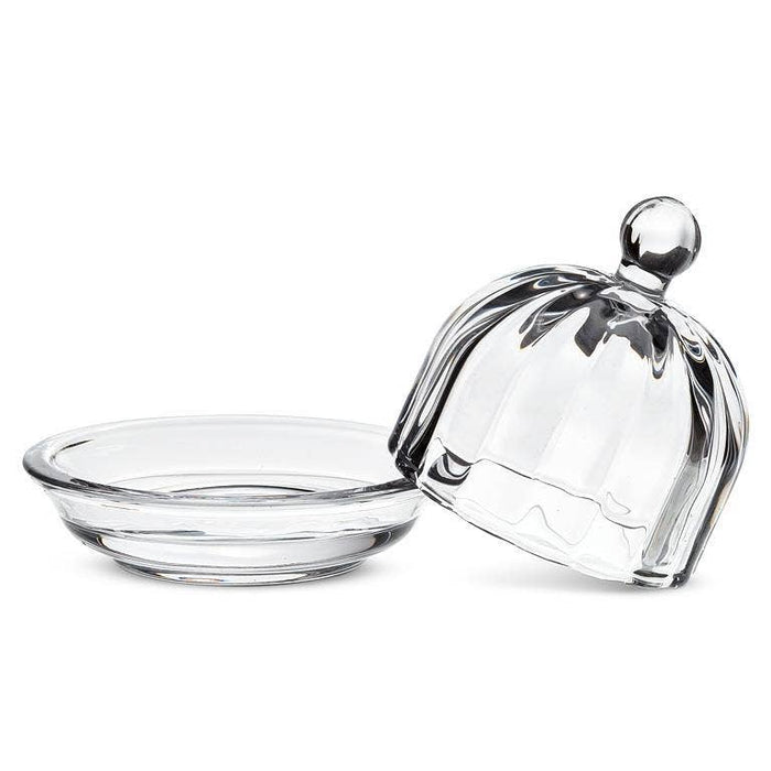 Small Optic Round Dish with Lid-2.75"H