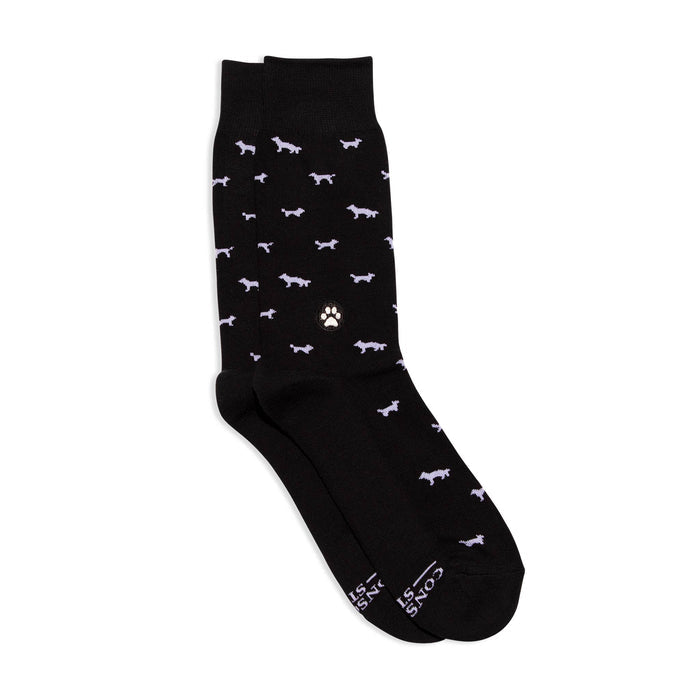 Socks that Save Dogs | Black Dogs - Gifts for Dog Lovers: Small