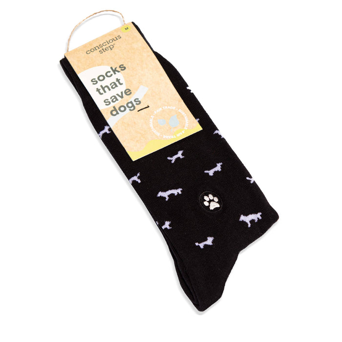 Socks that Save Dogs | Black Dogs - Gifts for Dog Lovers: Small