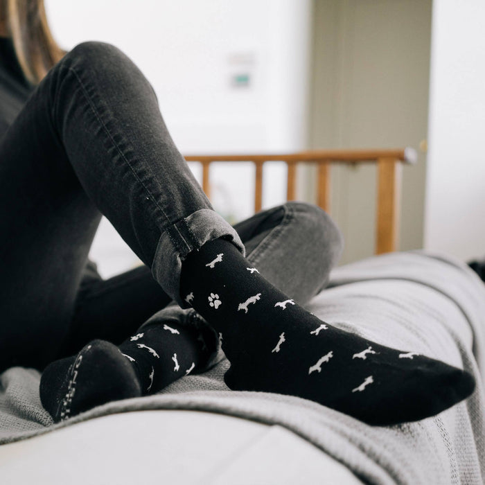 Socks that Save Dogs | Black Dogs - Gifts for Dog Lovers: Small