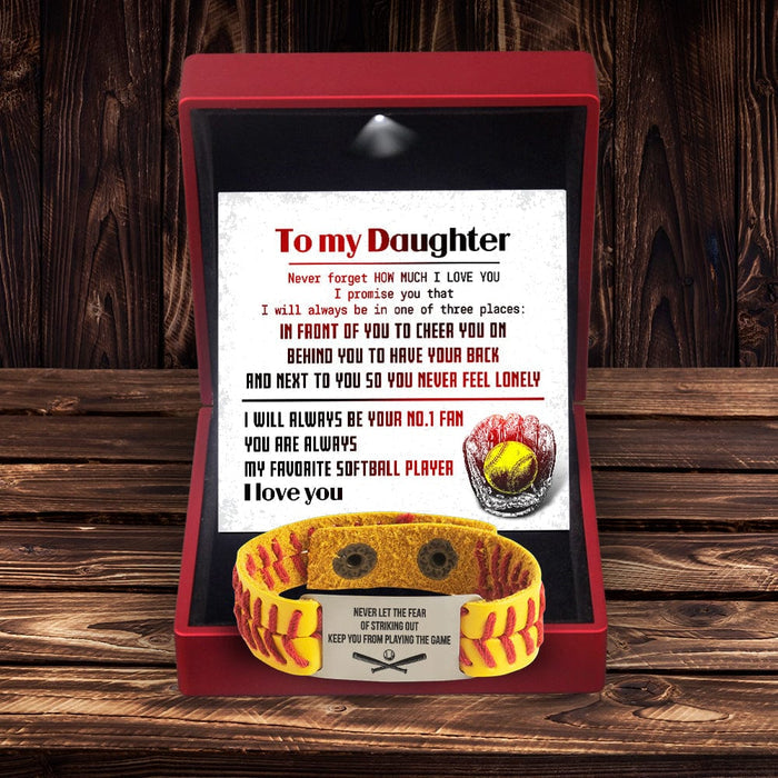 Softball Bracelet - Softball - To My Daughter - I Will Always Be Your No.1 Fan - Gbzk17014