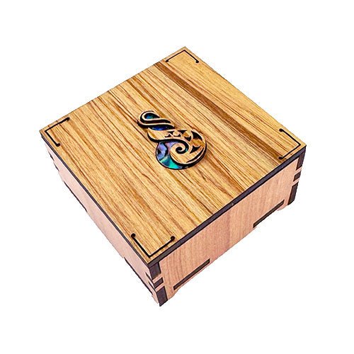 Square Rimu Maori Love Twist Jewellery Box - ShopNZ
