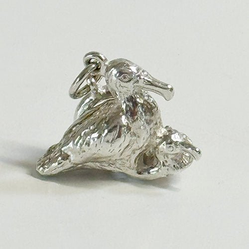 Sterling Silver Albatross & Chick Charm - ShopNZ