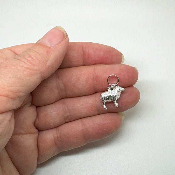 Sterling Silver NZ Sheep Charm - ShopNZ
