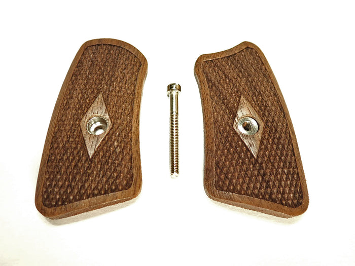 Walnut Diamond Checkered Ruger Sp101 Grip Inserts